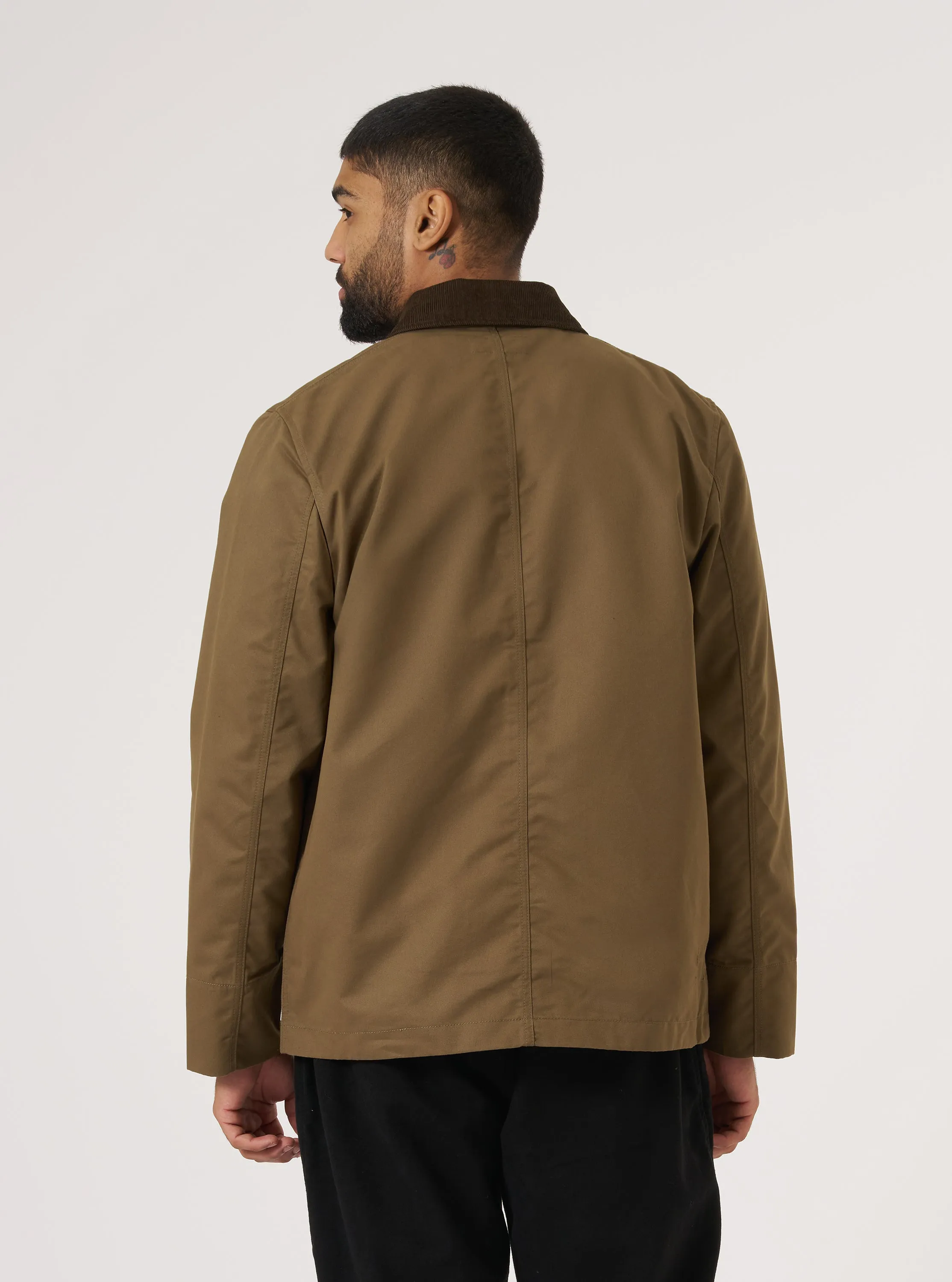Khaki Brushed Polytech Merchant Jacket sold by Universal Works product image thumbnail 3