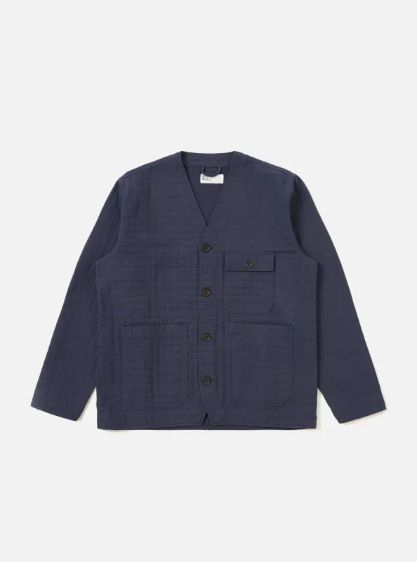 Navy Rahim Cotton Cabin Jacket sold by Universal Works