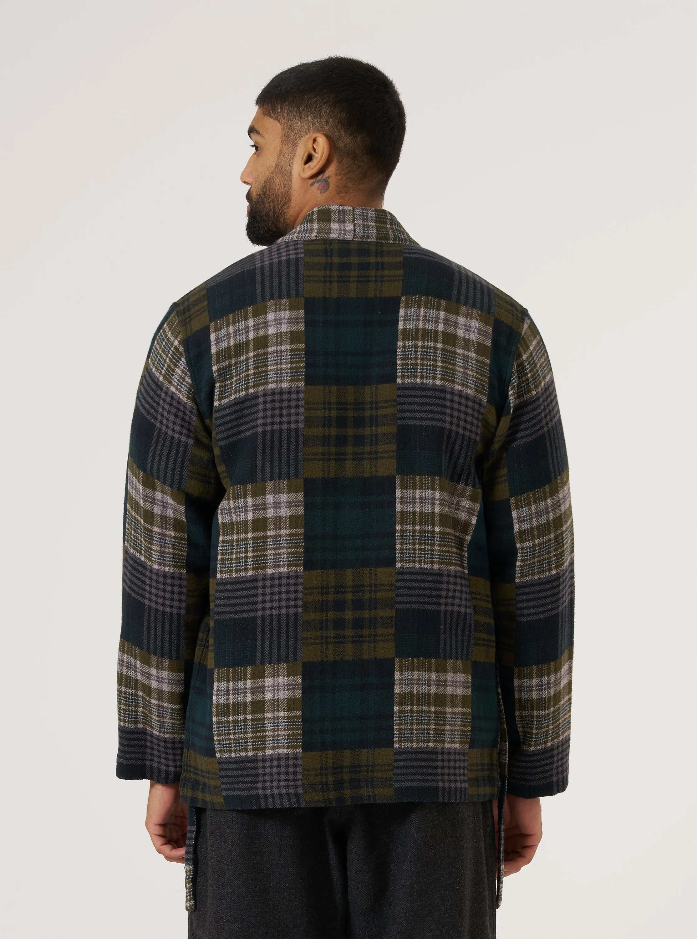 Green Japanese Patchwork Kyoto Work Jacket sold by Universal Works product image thumbnail 3