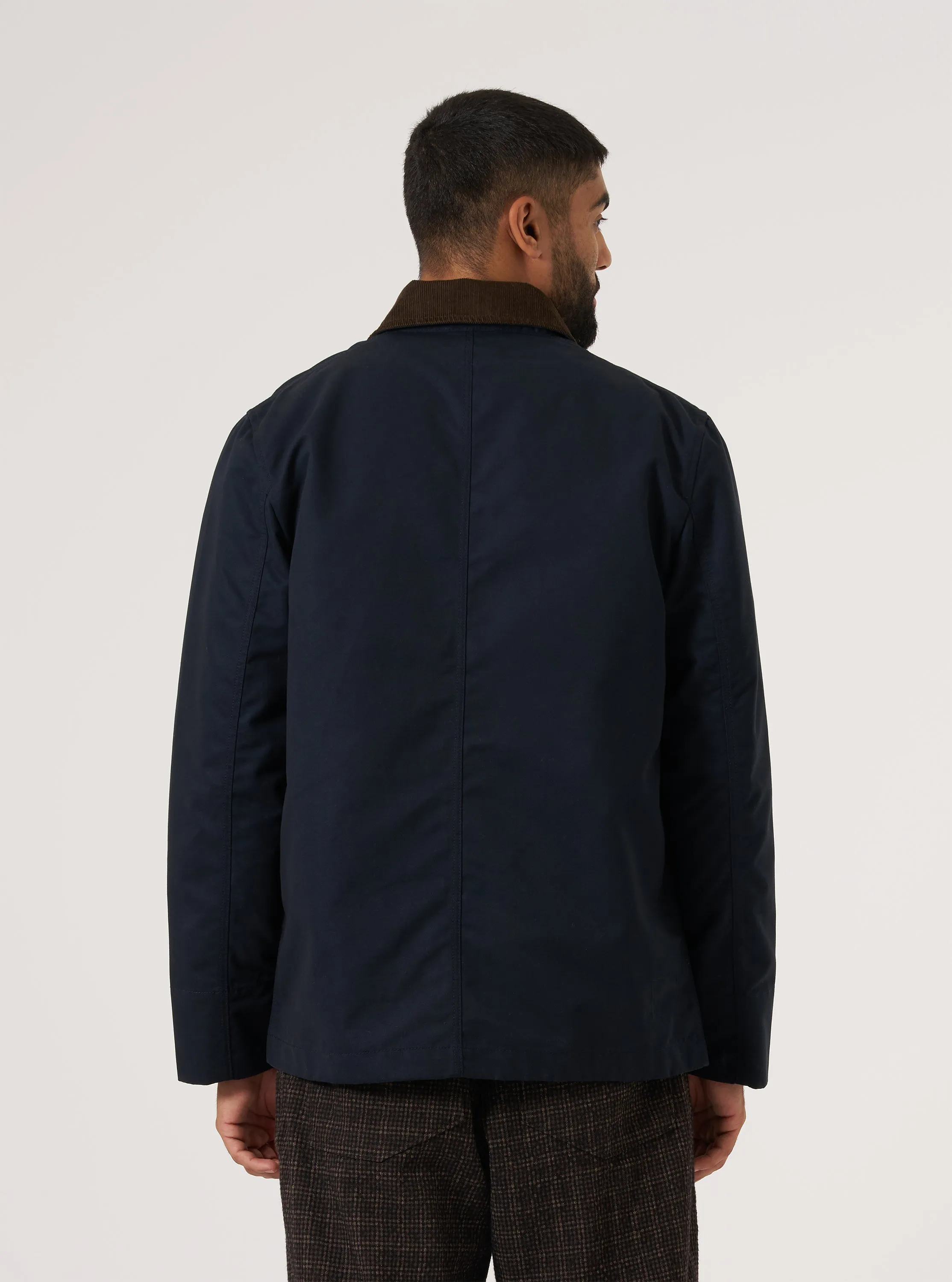 Navy Brushed Polytech Merchant Jacket sold by Universal Works product image thumbnail 3