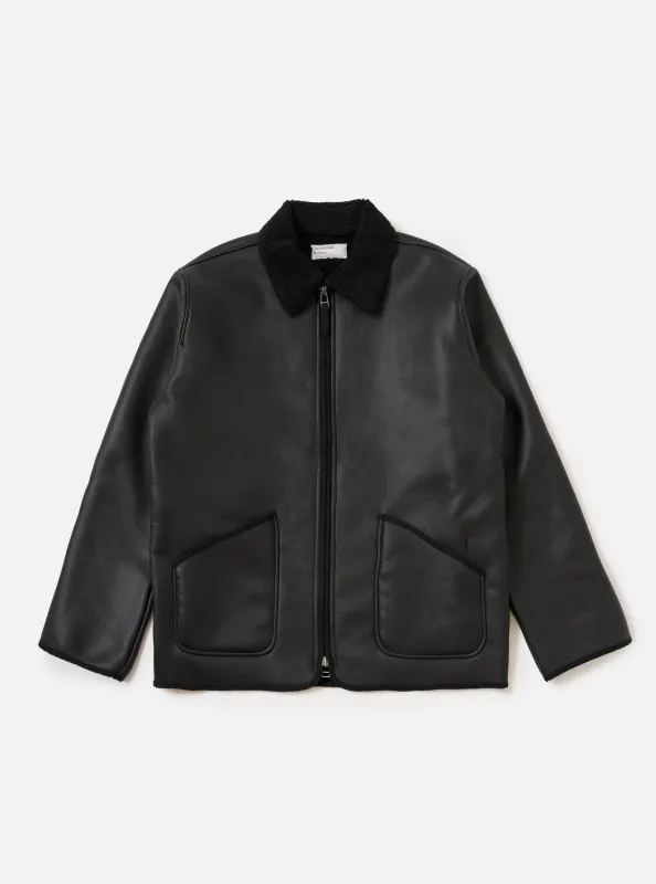 Black Not Shearling Gower Jacket sold by Universal Works