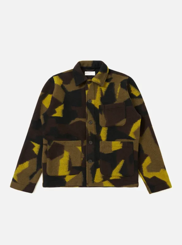 Camo Swede Fleece Field Jacket sold by Universal Works