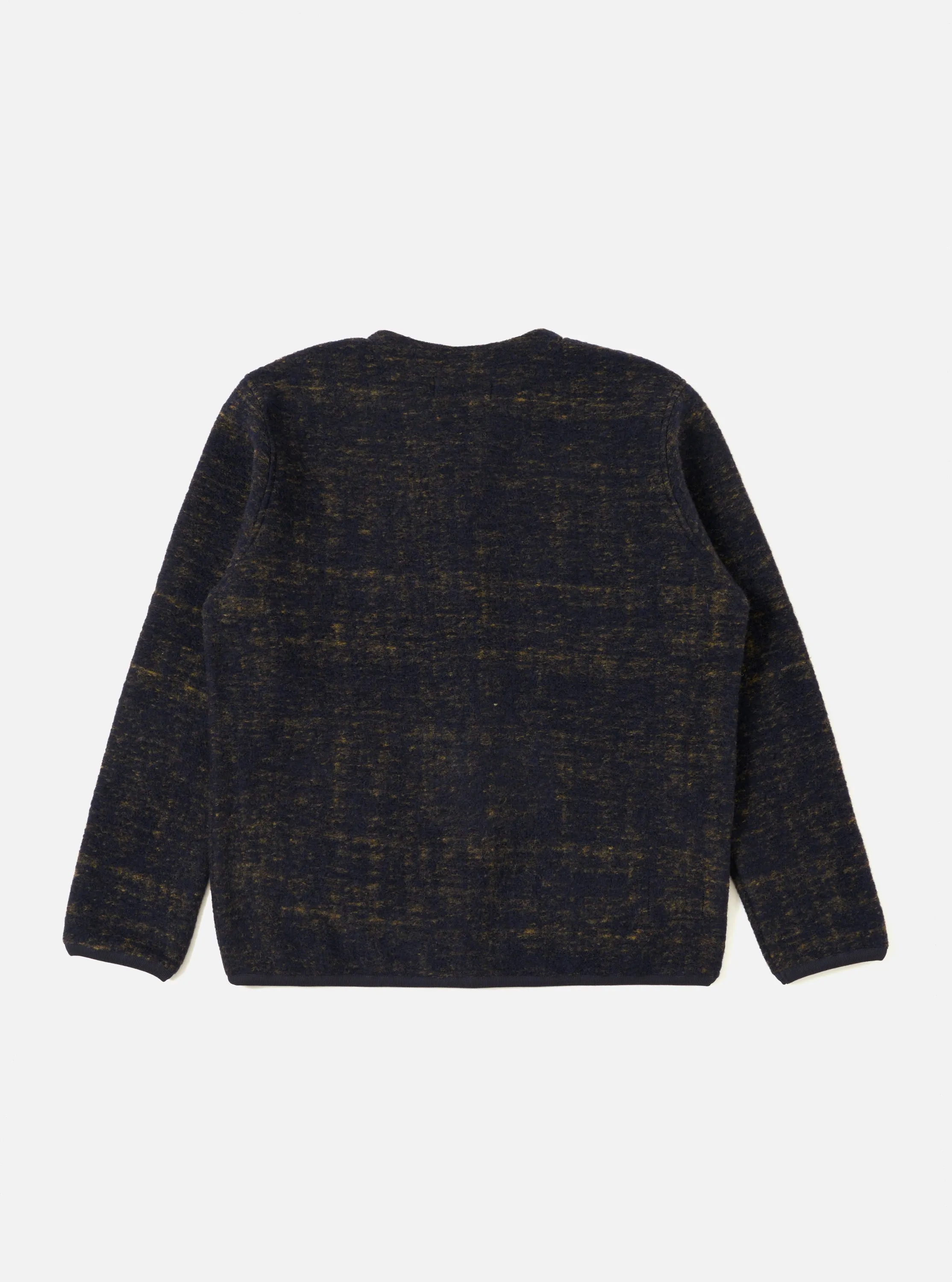 Navy Marble Fleece Cardigan sold by Universal Works product image thumbnail 5