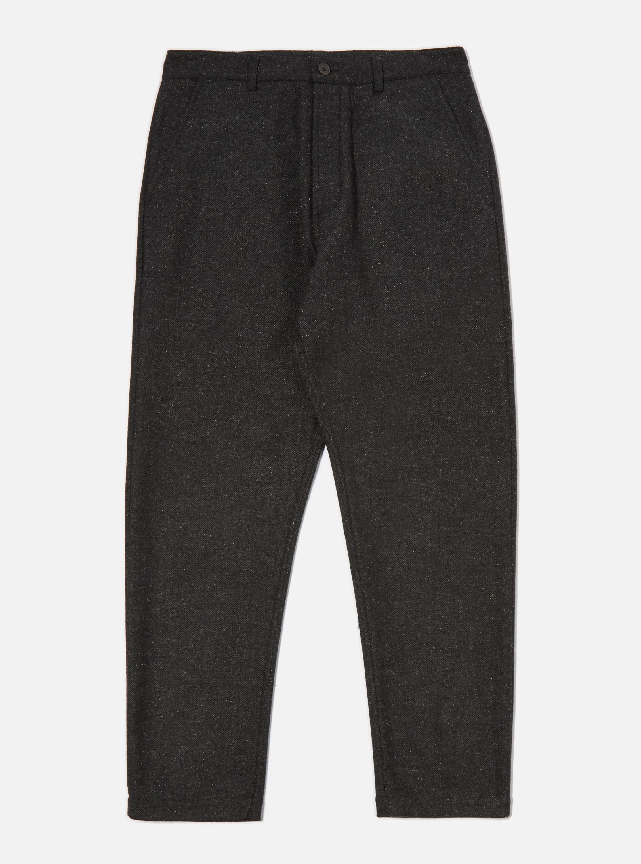 Black Salt N Pepper Tweed Military Chino sold by Universal Works