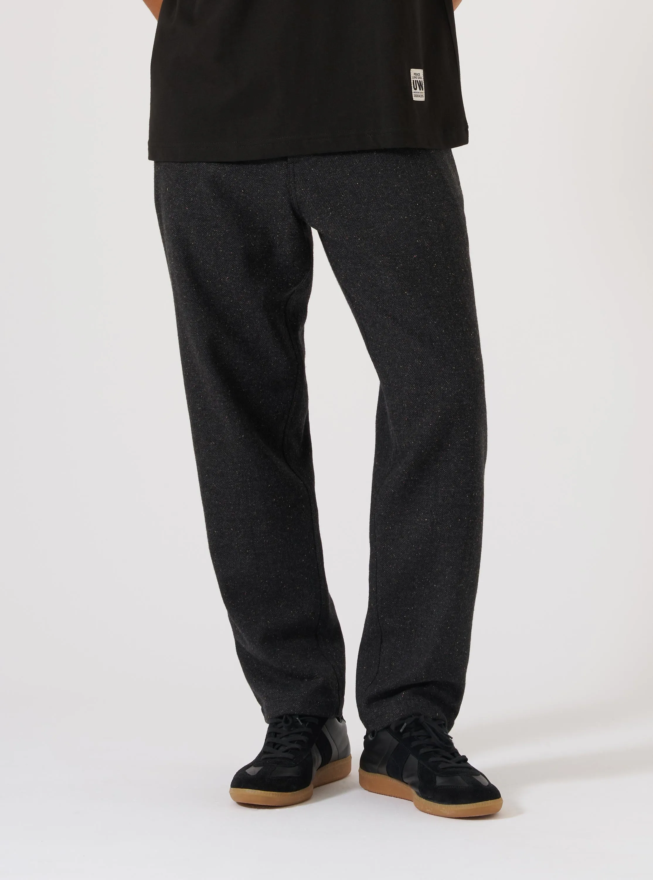 Black Salt N Pepper Tweed Military Chino sold by Universal Works product image thumbnail 2