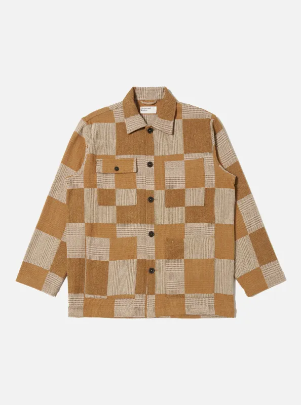 Brown Japanese Patchwork Dockside Jacket sold by Universal Works