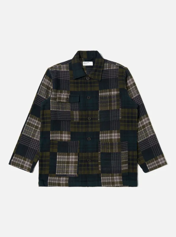 Green Japanese Patchwork Dockside Jacket sold by Universal Works