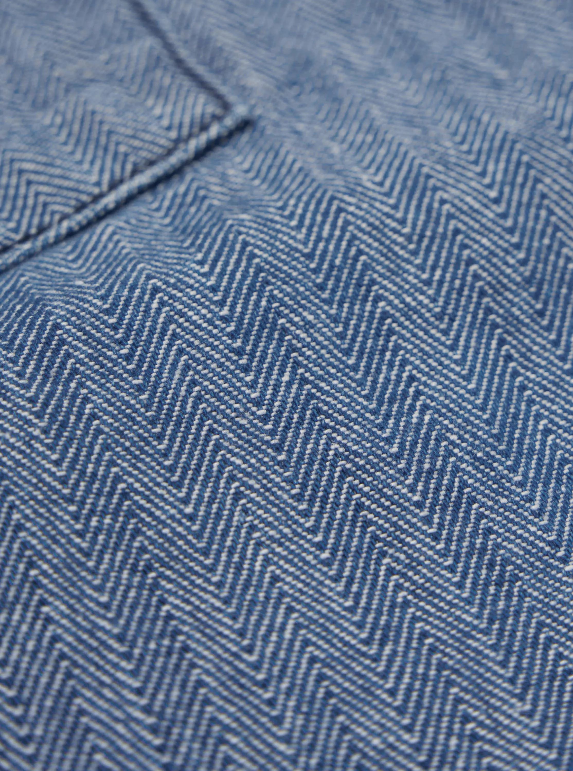 Indigo Denim Herringbone Utility Pant sold by Universal Works product image thumbnail 4