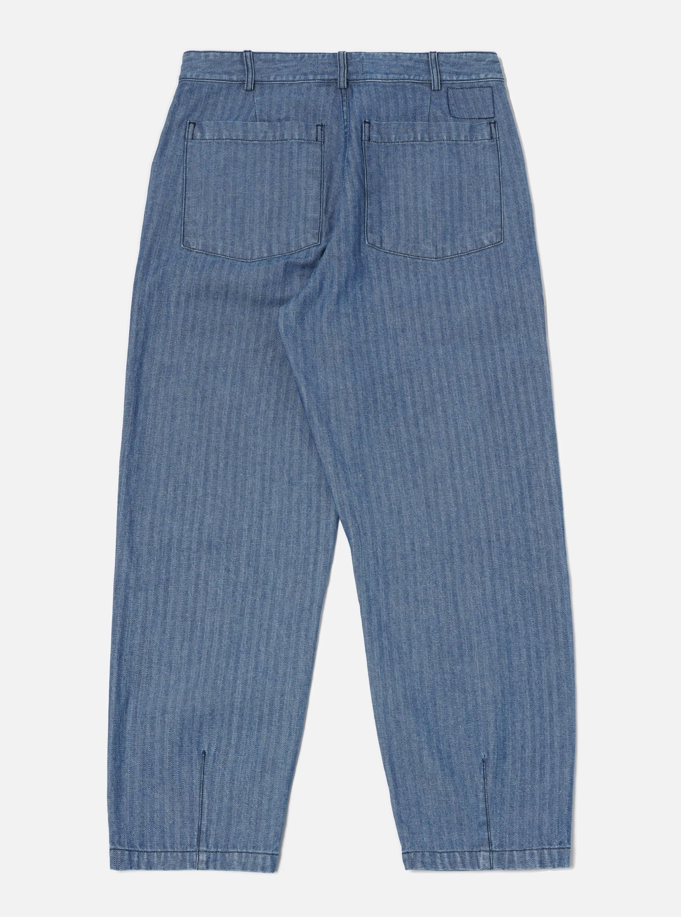 Indigo Denim Herringbone Utility Pant sold by Universal Works product image thumbnail 5
