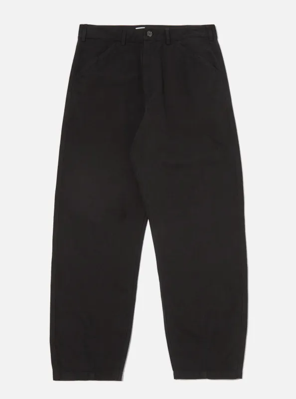 Black Canvas Utility Pant sold by Universal Works