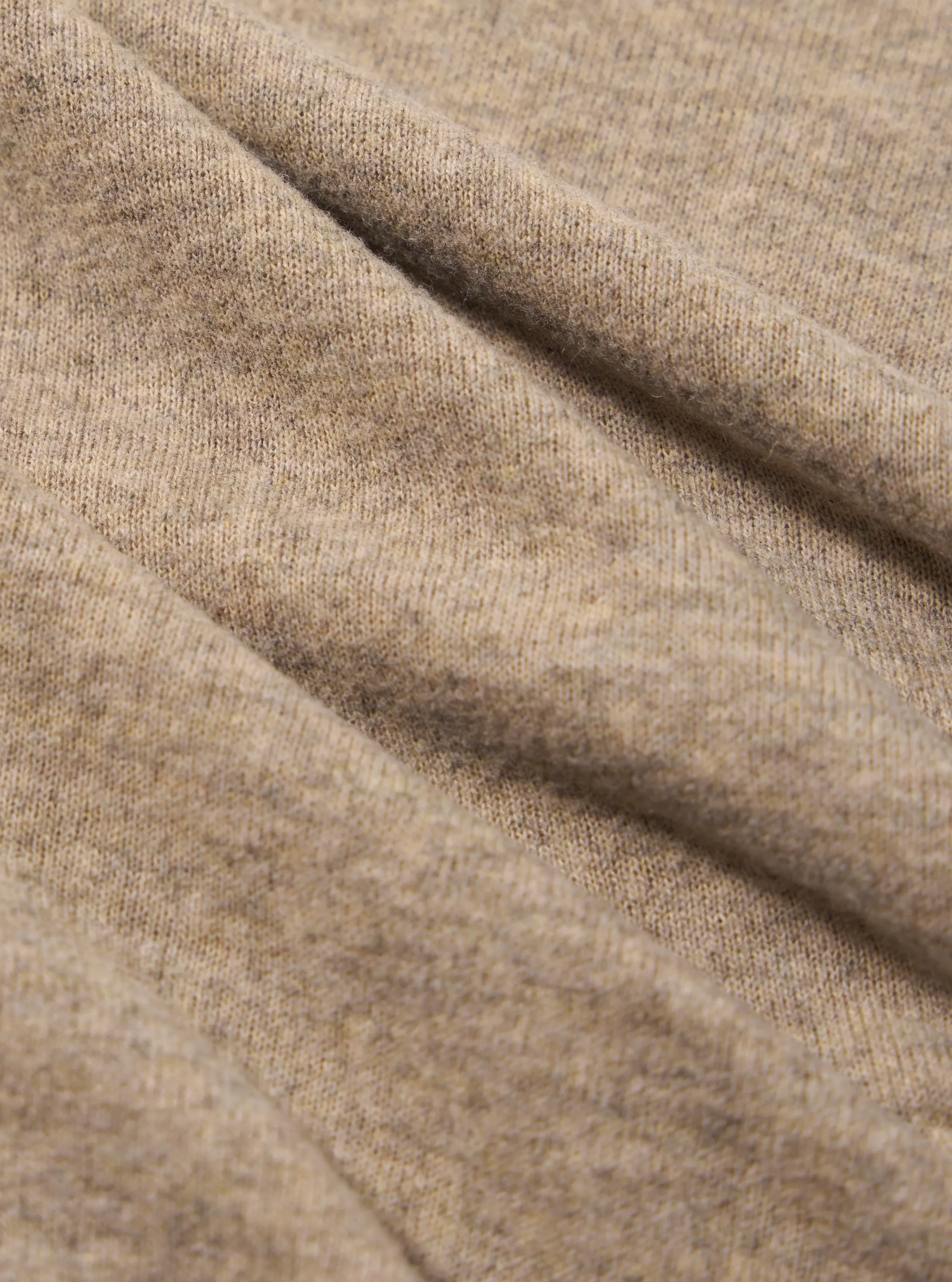 Dark Sand Recycled Wool Mix Single Jersey Mr K Crew Sweatshirt sold by Universal Works product image thumbnail 4