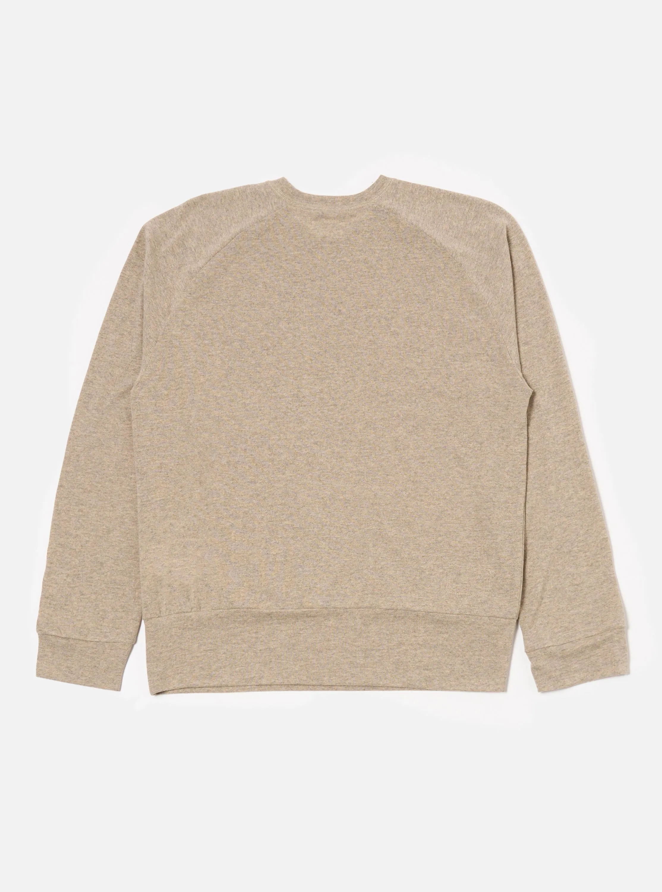 Dark Sand Recycled Wool Mix Single Jersey Mr K Crew Sweatshirt sold by Universal Works product image thumbnail 5