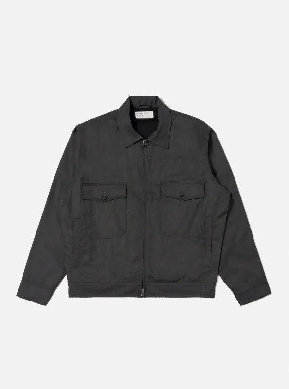 Charcoal Travel Suiting E130 Jacket made by Universal Works