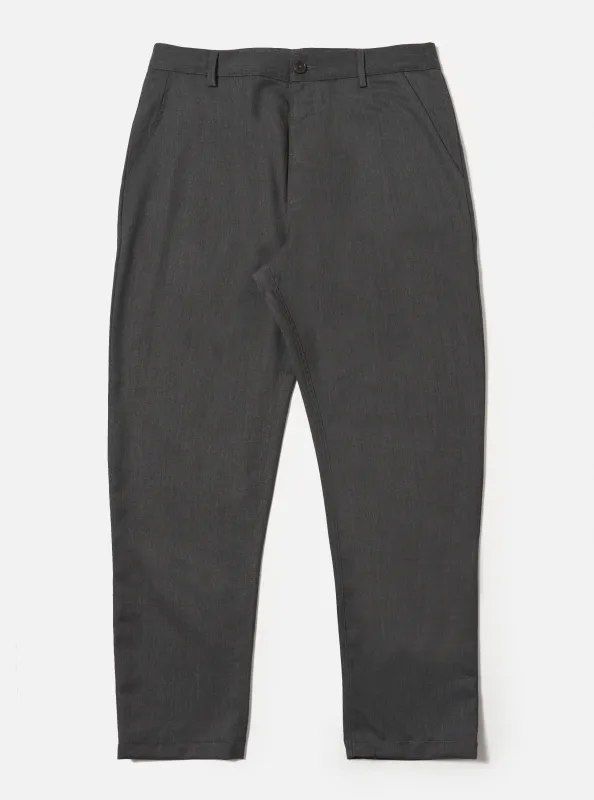 Charcoal Travel Suiting Military Chino sold by Universal Works
