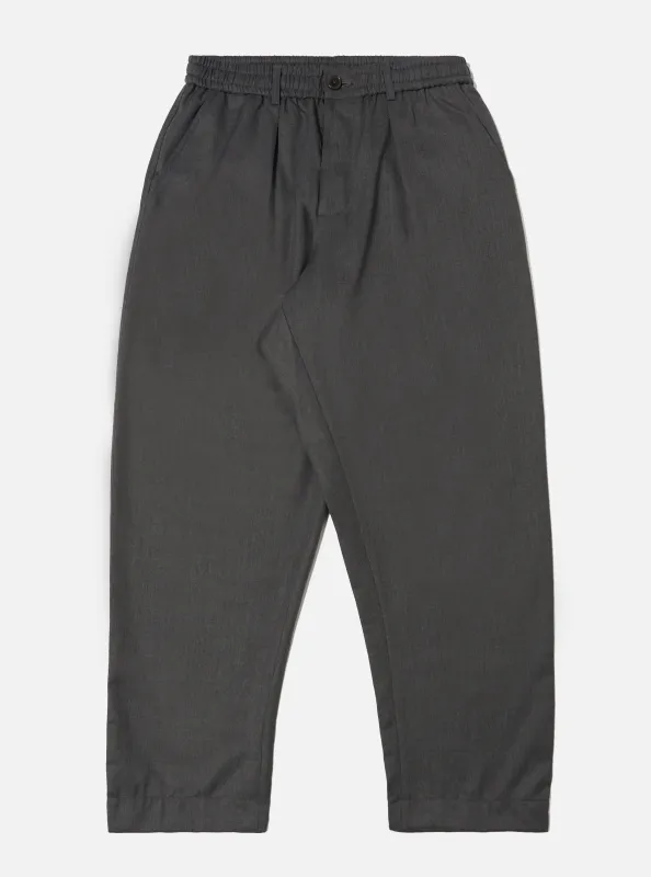 Charcoal Travel Suiting Oxford Pant sold by Universal Works