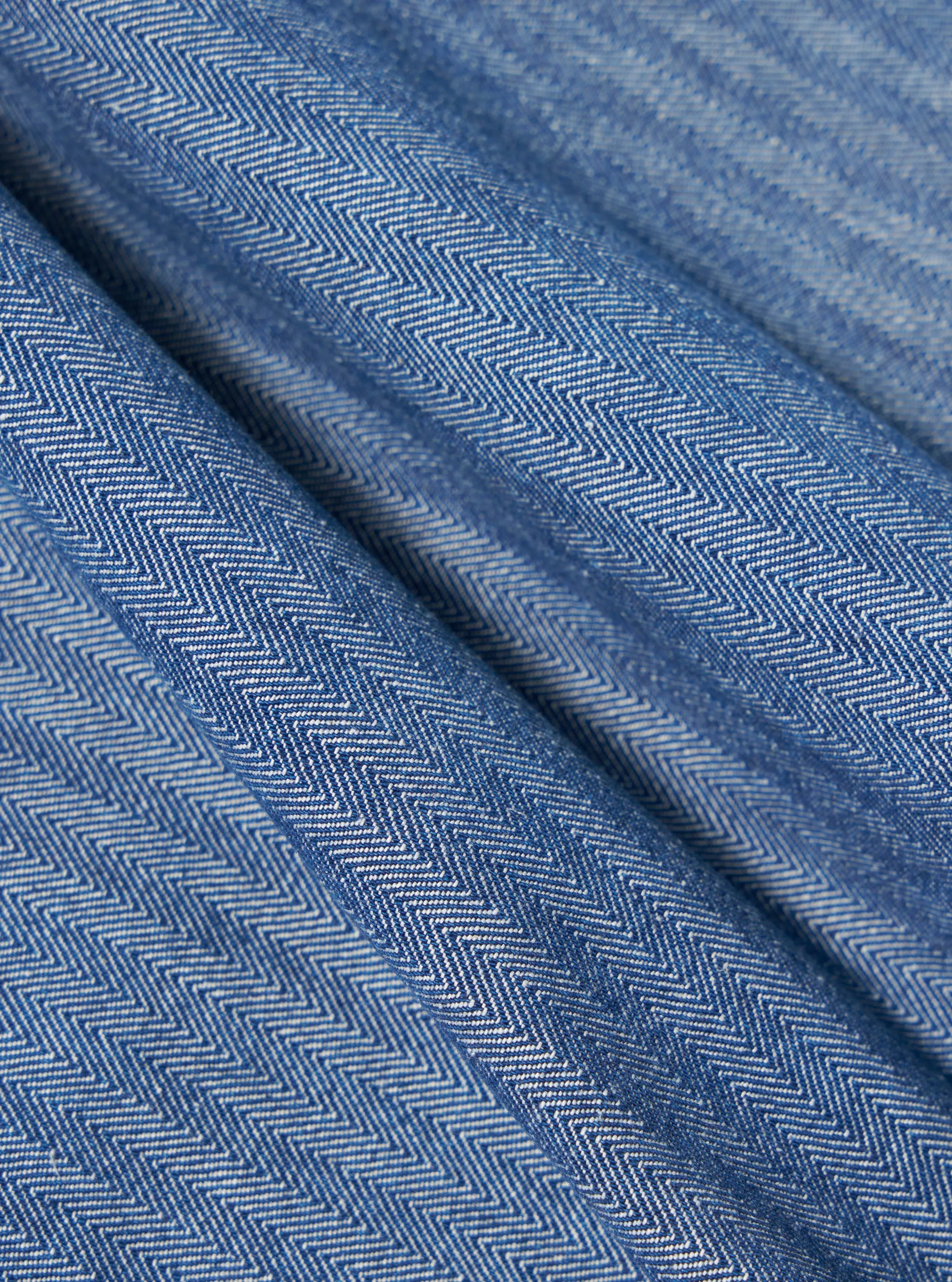 Indigo Denim Herringbone Operators Gilet sold by Universal Works product image thumbnail 4