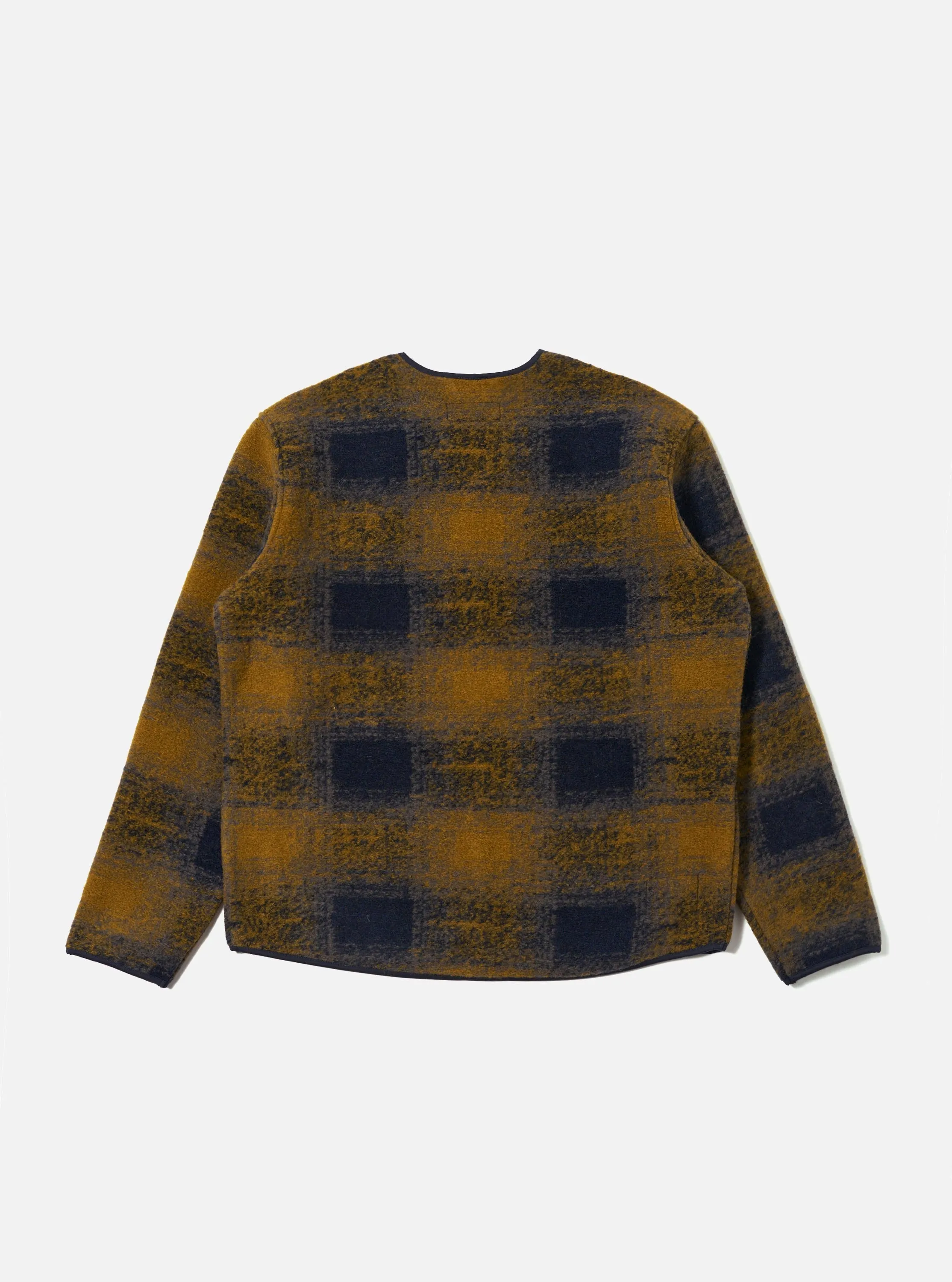 Navy Check Techno Melton Check Zip Liner Jacket sold by Universal Works product image thumbnail 5