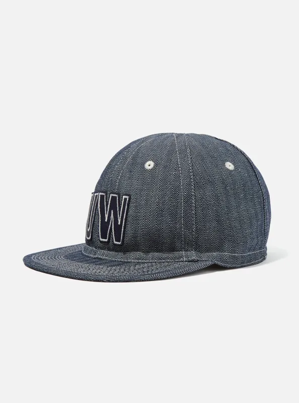Indigo Denim Herringbone Mechanics Hat made by Universal Works