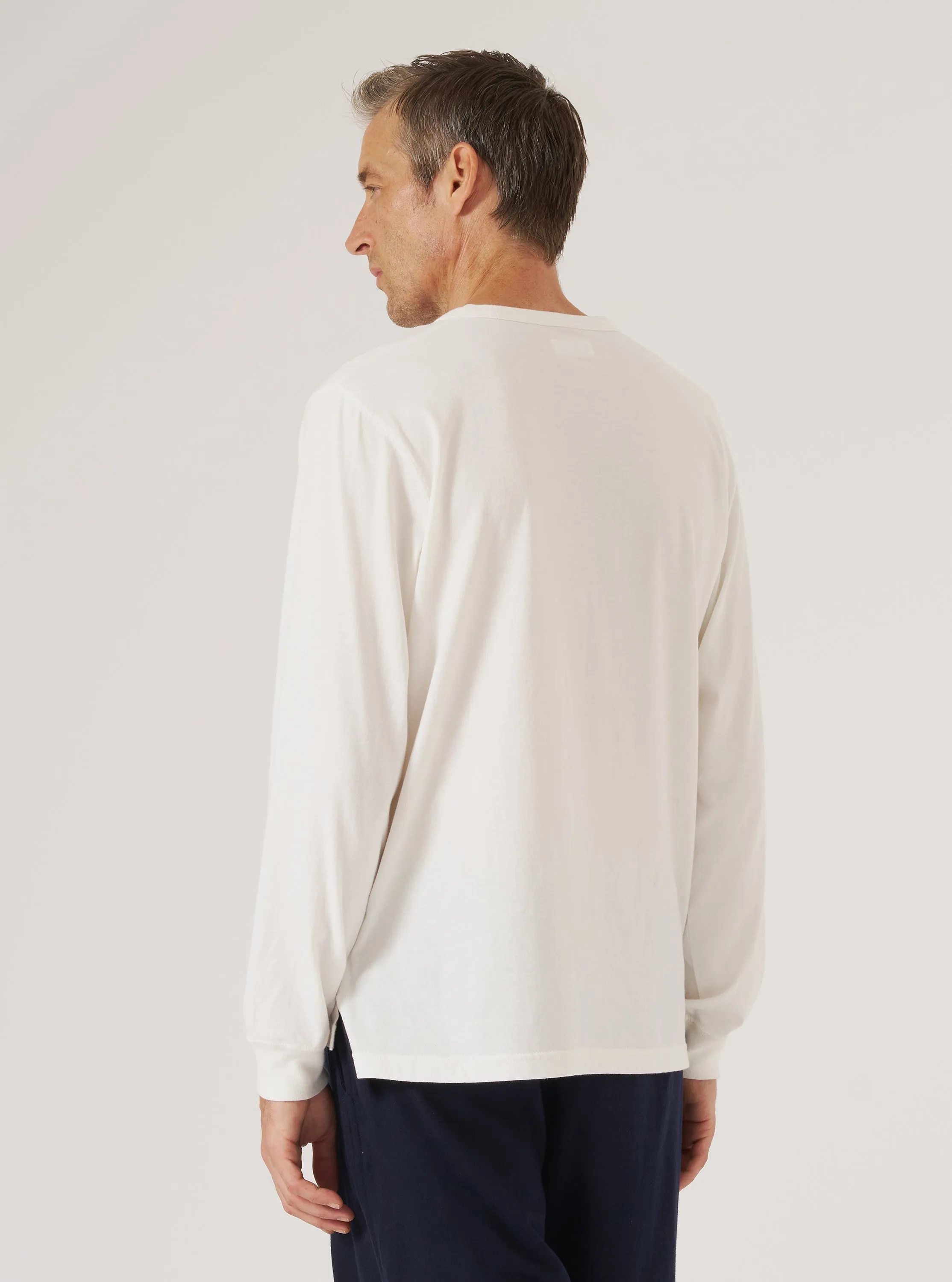 Ecru Single Jersey L/S Core Tee sold by Universal Works product image thumbnail 3