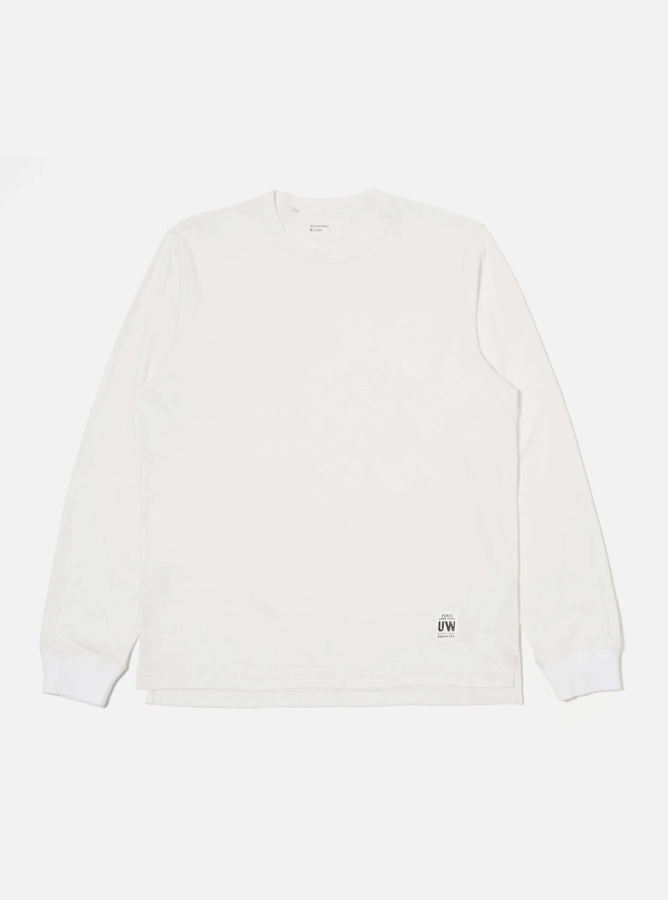 Ecru Single Jersey L/S Core Tee sold by Universal Works