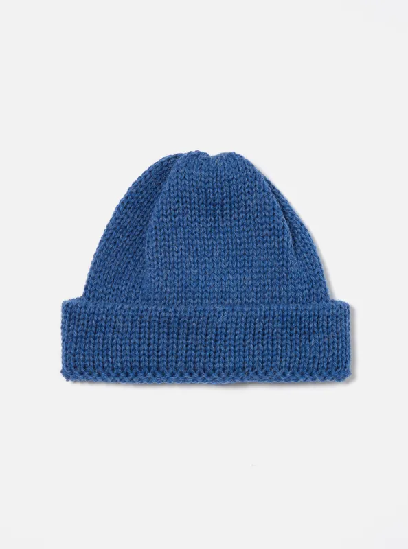 Work Blue British Wool Short Watch Cap sold by Universal Works
