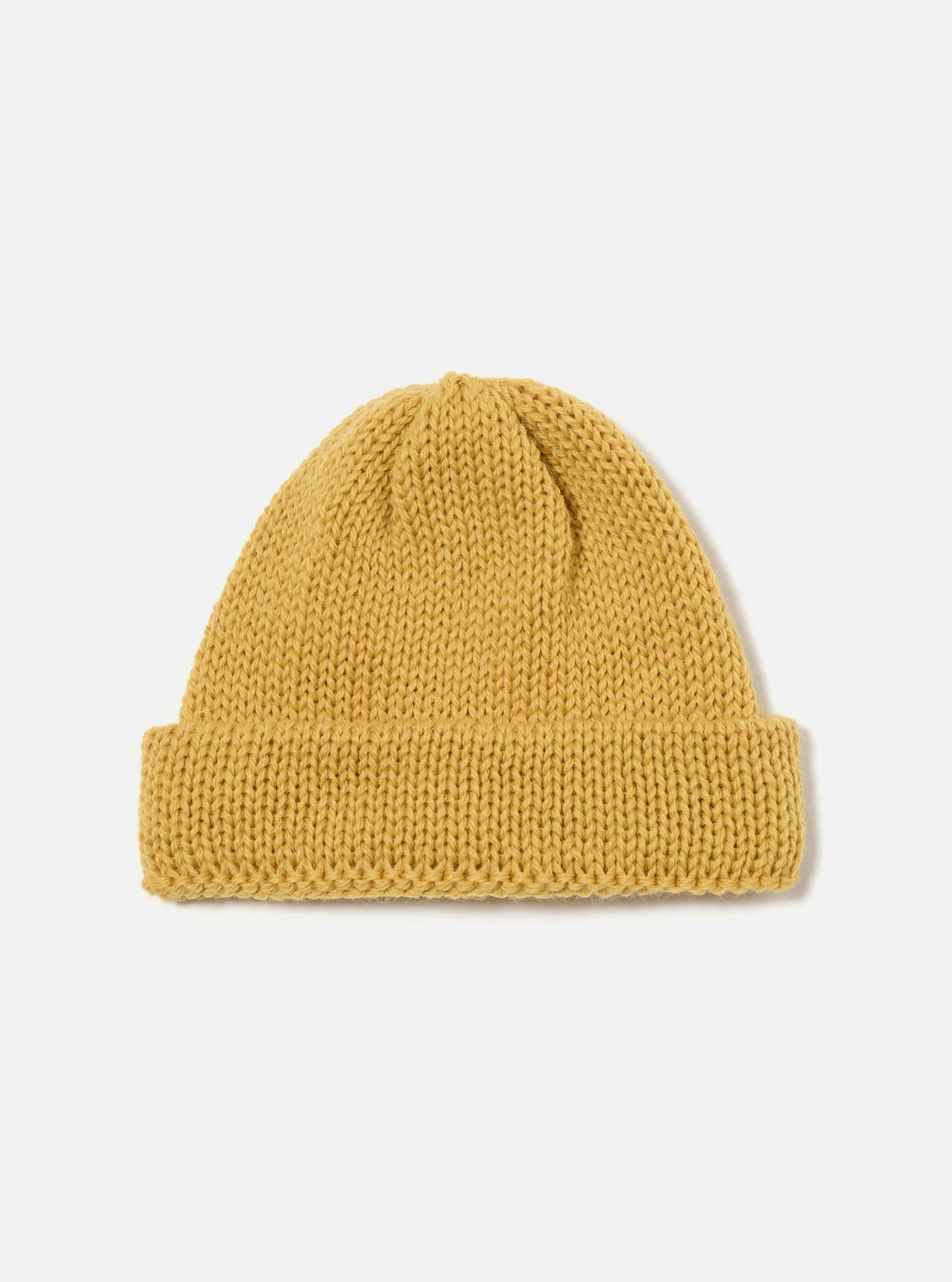Yellow British Wool Short Watch Cap sold by Universal Works