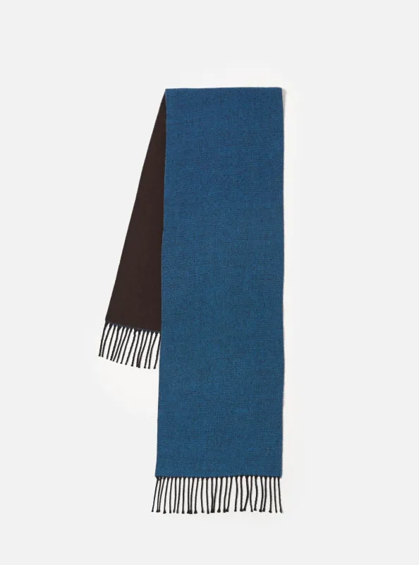 Light Blue/Brown Double Sided Scarf sold by Universal Works