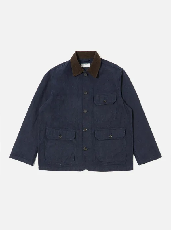Indigo Offline Denim Utility Jacket sold by Universal Works