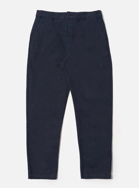 Indigo Offline Denim Military Chino sold by Universal Works