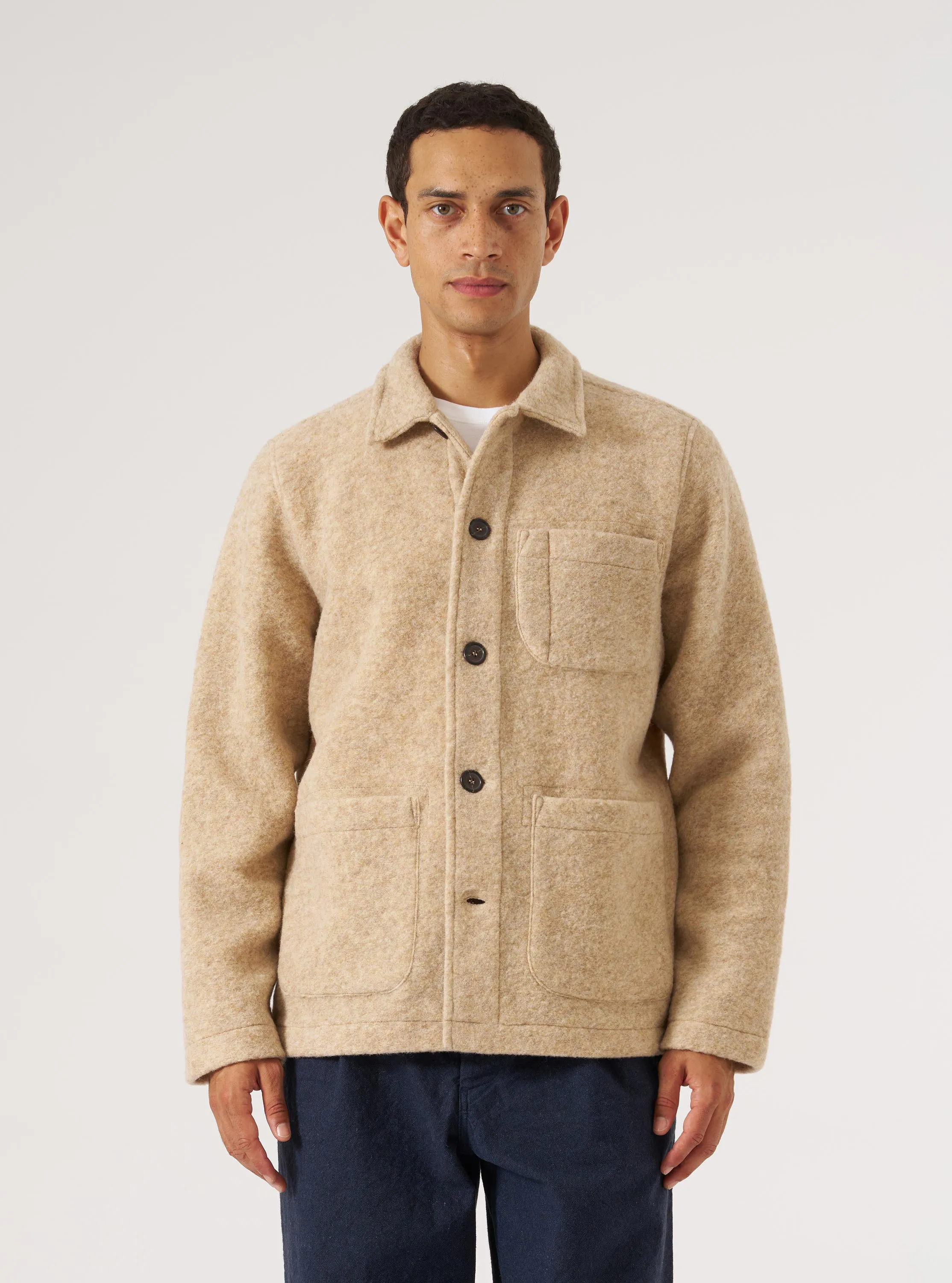 Fawn Wool Fleece Field Jacket sold by Universal Works product image thumbnail 2