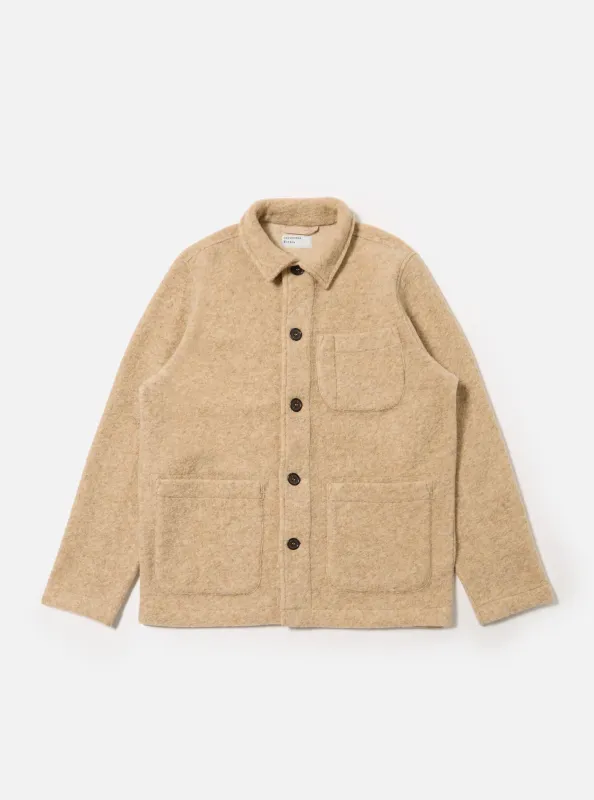 Fawn Wool Fleece Field Jacket sold by Universal Works