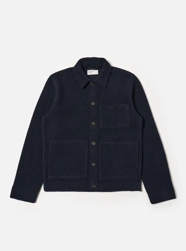 Navy Wool Fleece Uniform Jacket sold by Universal Works