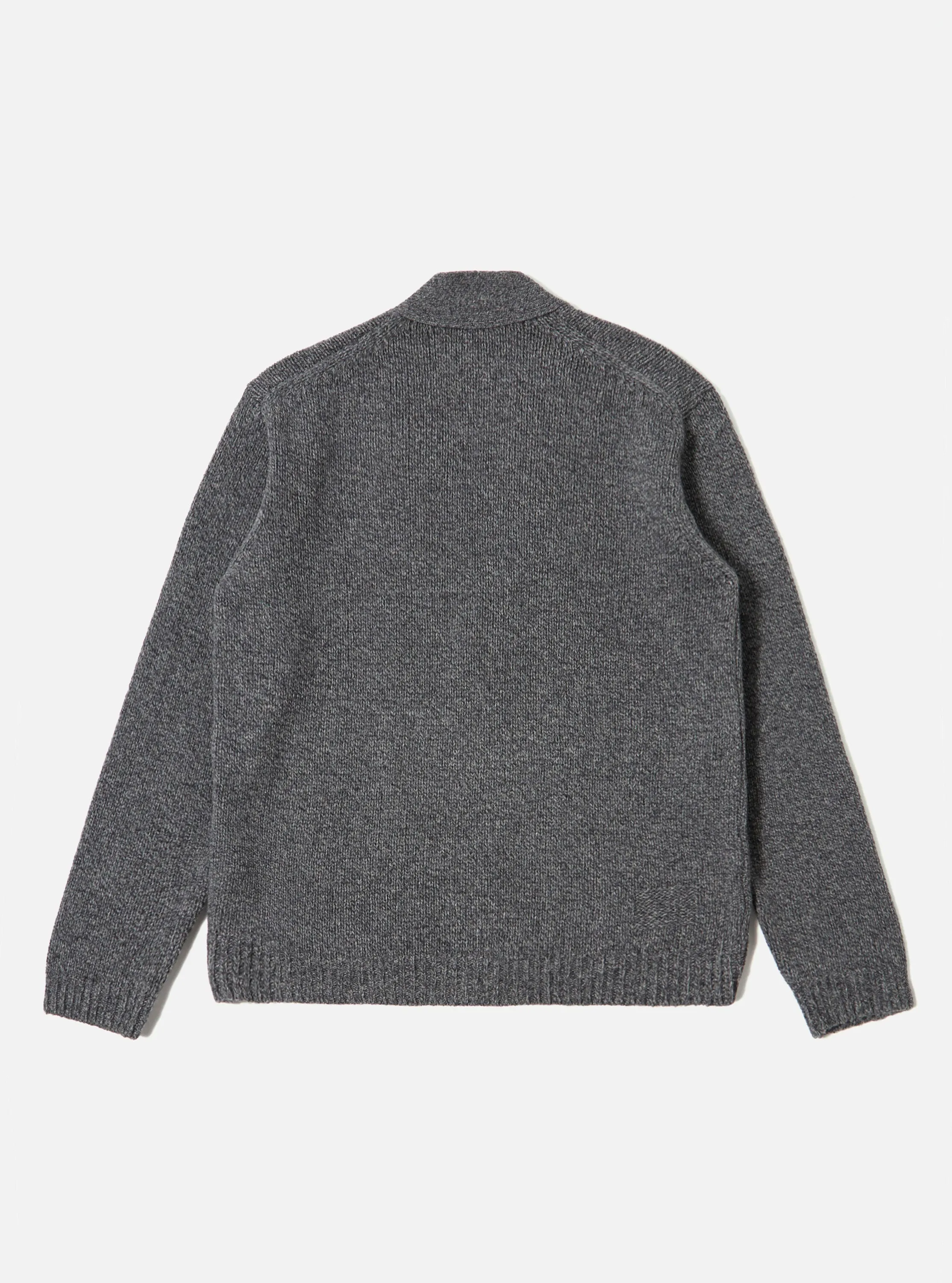 Grey Recycled Shetland Langdale Cardigan sold by Universal Works product image thumbnail 5