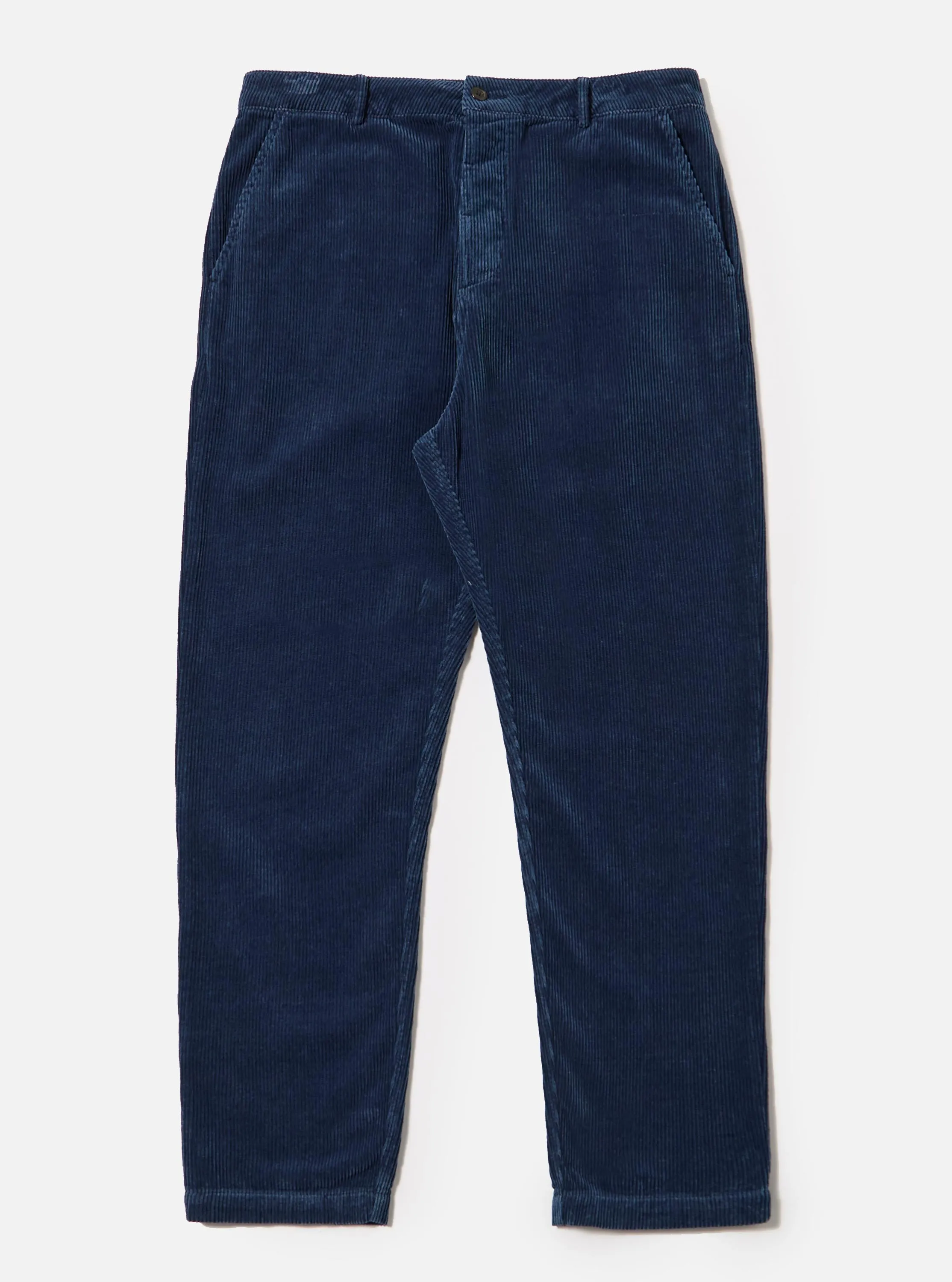 Indigo Recycled Cord Military Chino sold by Universal Works