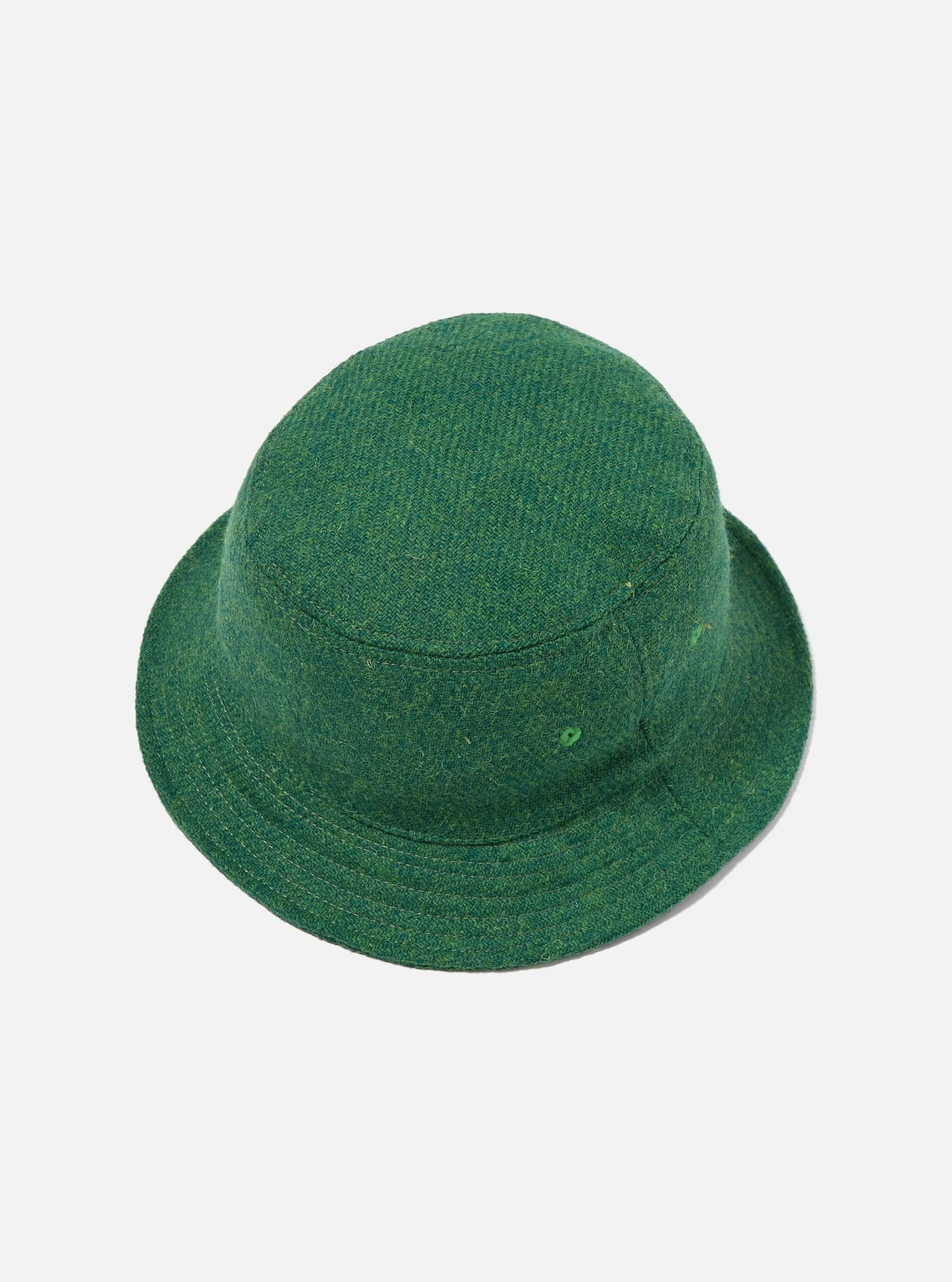 Green Harris Tweed Lewis Hat sold by Universal Works product image thumbnail 2