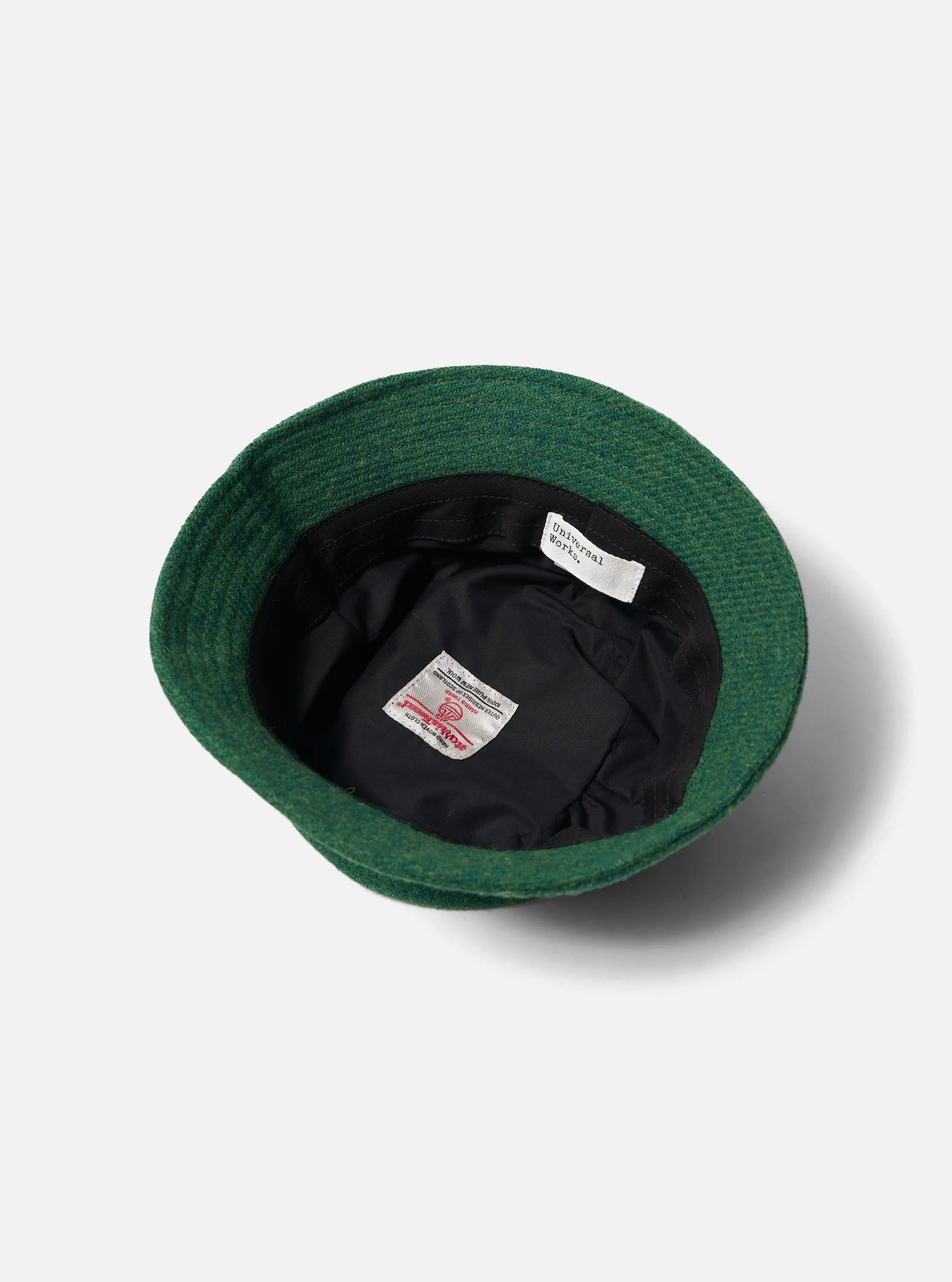 Green Harris Tweed Lewis Hat sold by Universal Works product image thumbnail 3