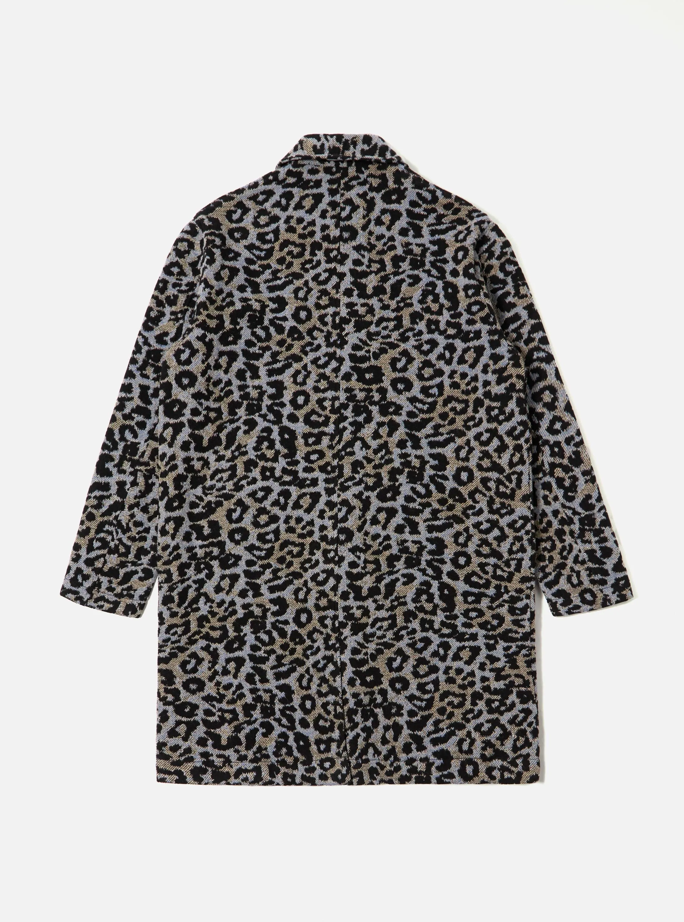 Blue Leopard Flower Wool Account Coat sold by Universal Works product image thumbnail 5