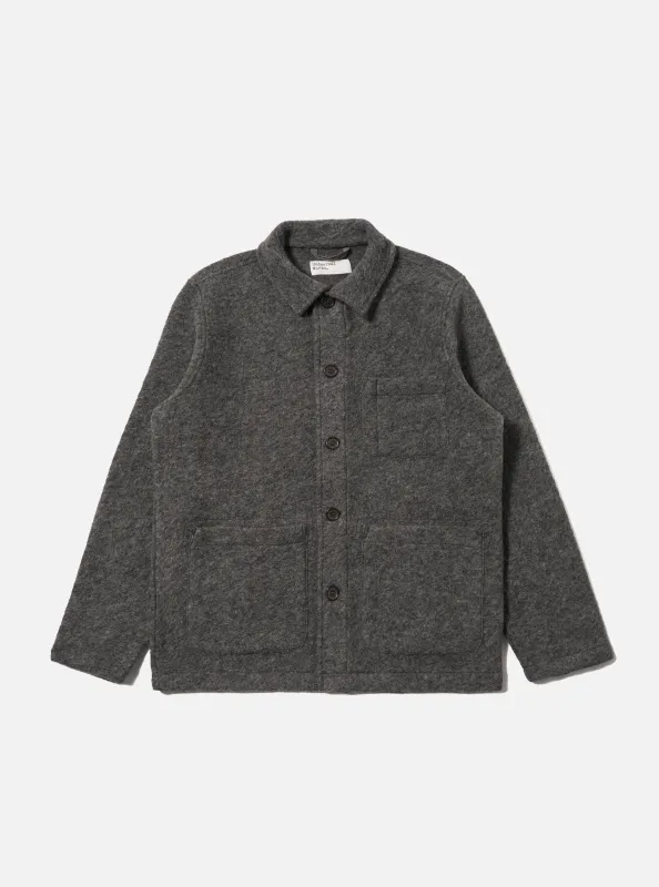Grey Marl Wool Fleece Field Jacket sold by Universal Works