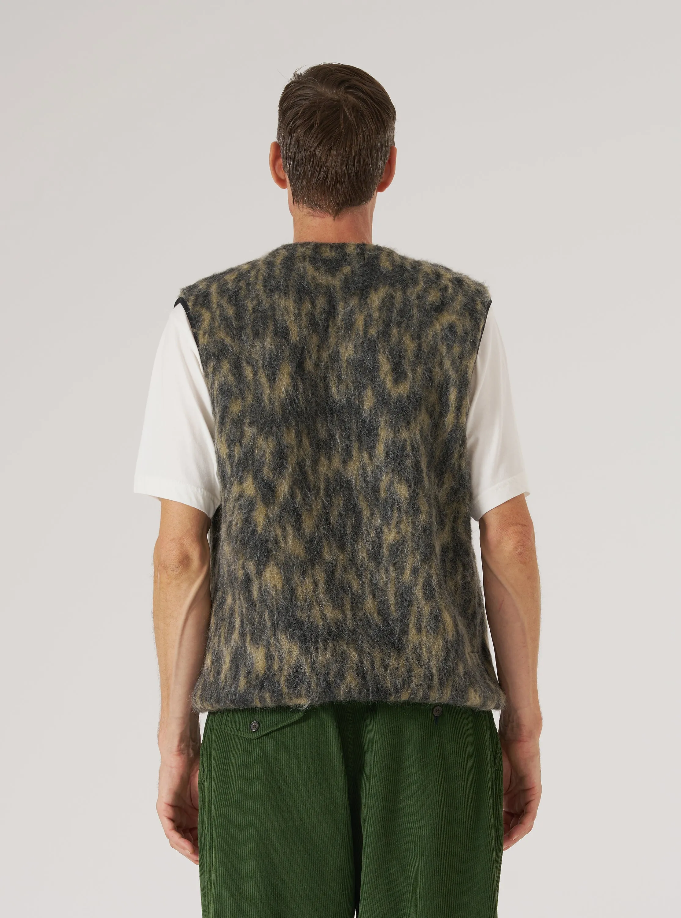 Charcoal Dolce Fleece Zip Gilet sold by Universal Works product image thumbnail 3