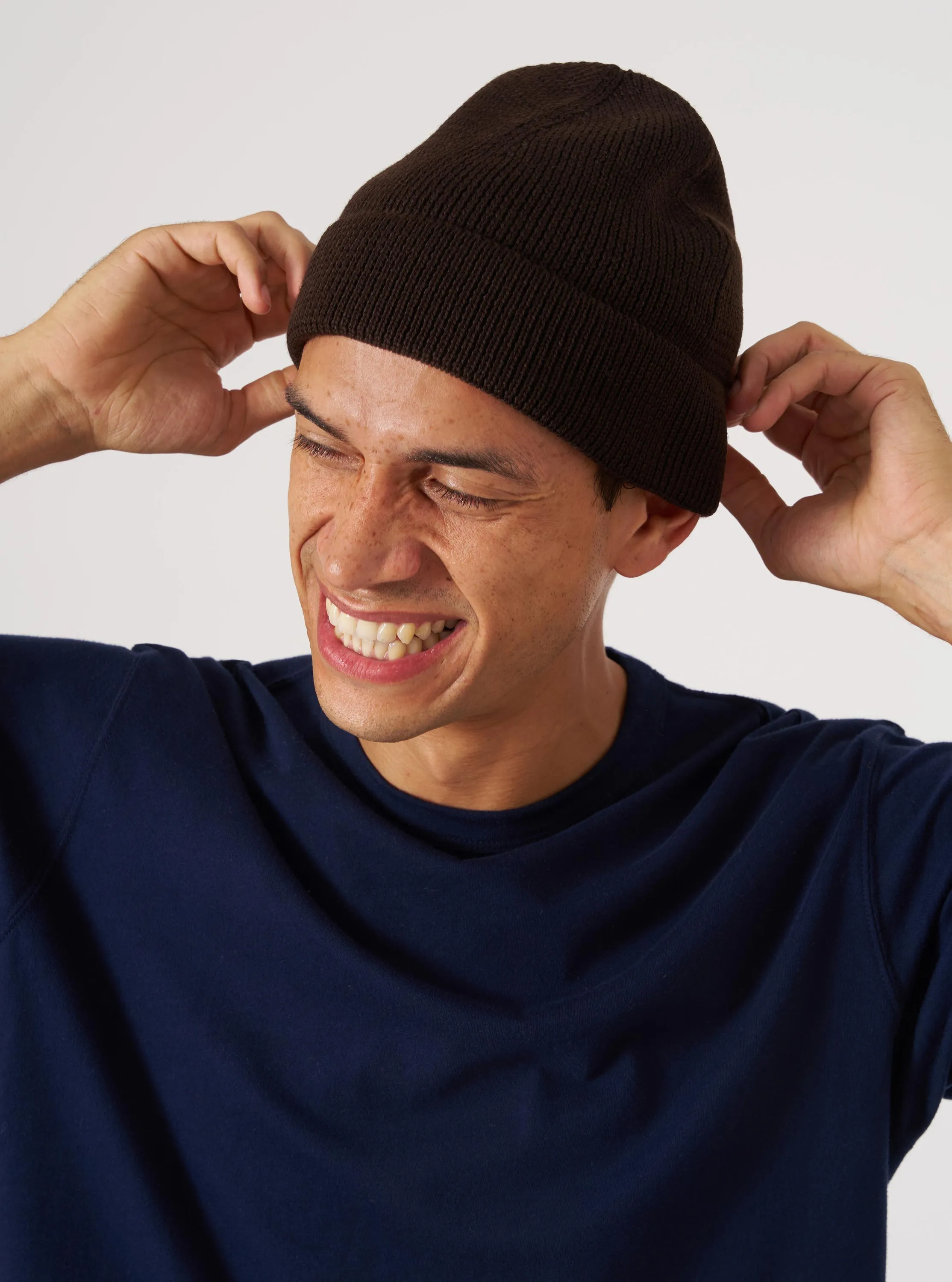 Brown Merino Knit Watch Cap sold by Universal Works product image thumbnail 2
