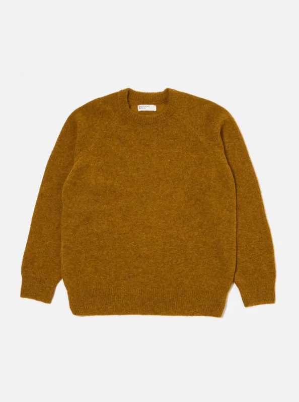 Gold Alpaca Knit Lyon Crew sold by Universal Works