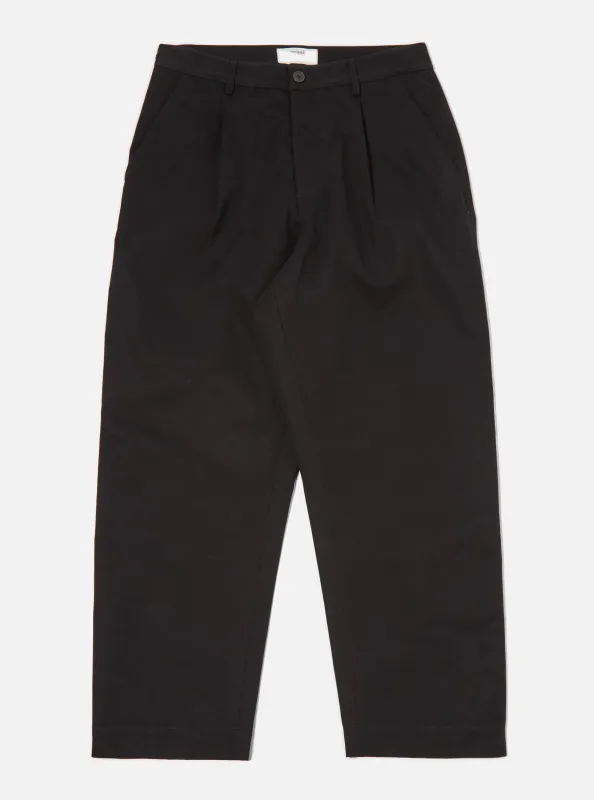 Black Brushed Polytech Duke Pant sold by Universal Works