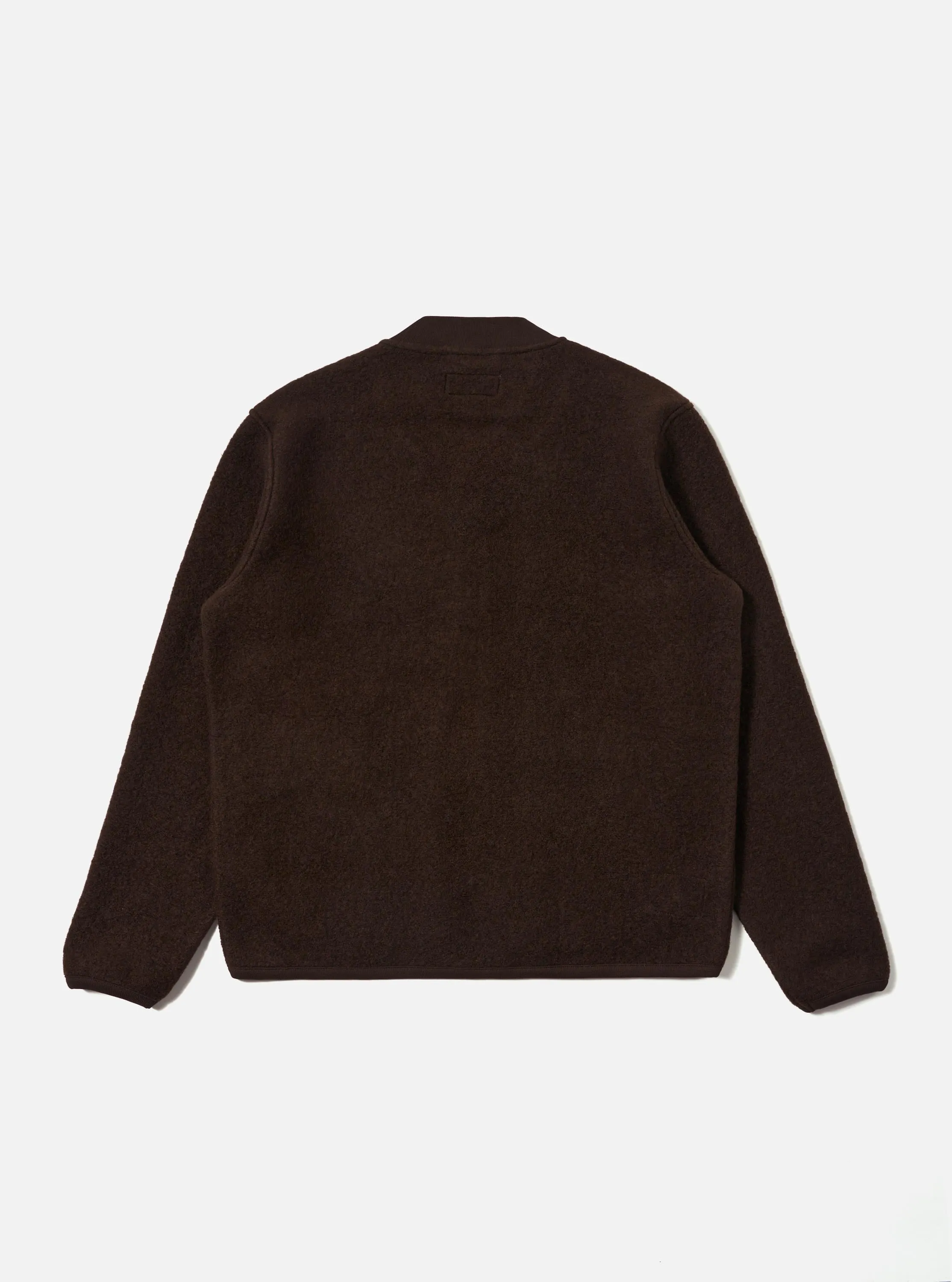 Brown Wool Fleece Zip Bomber sold by Universal Works product image thumbnail 5