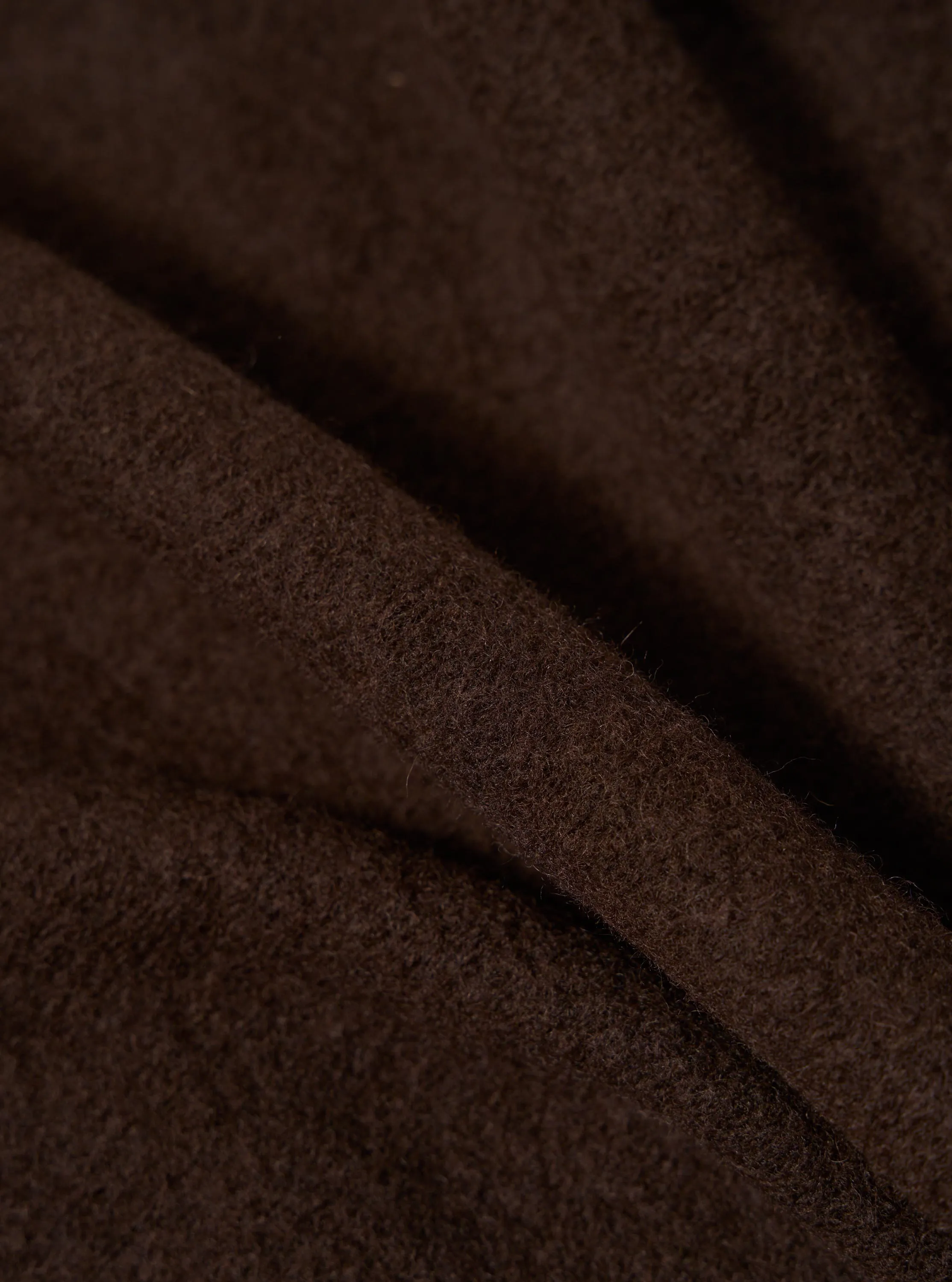Brown Wool Fleece Zip Bomber sold by Universal Works product image thumbnail 4