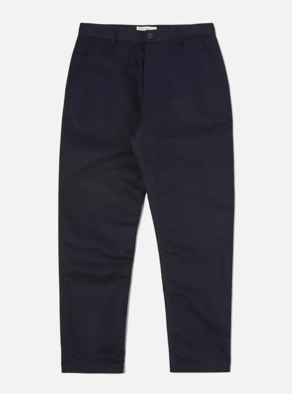 Navy Brushed Polytech Military Chino sold by Universal Works