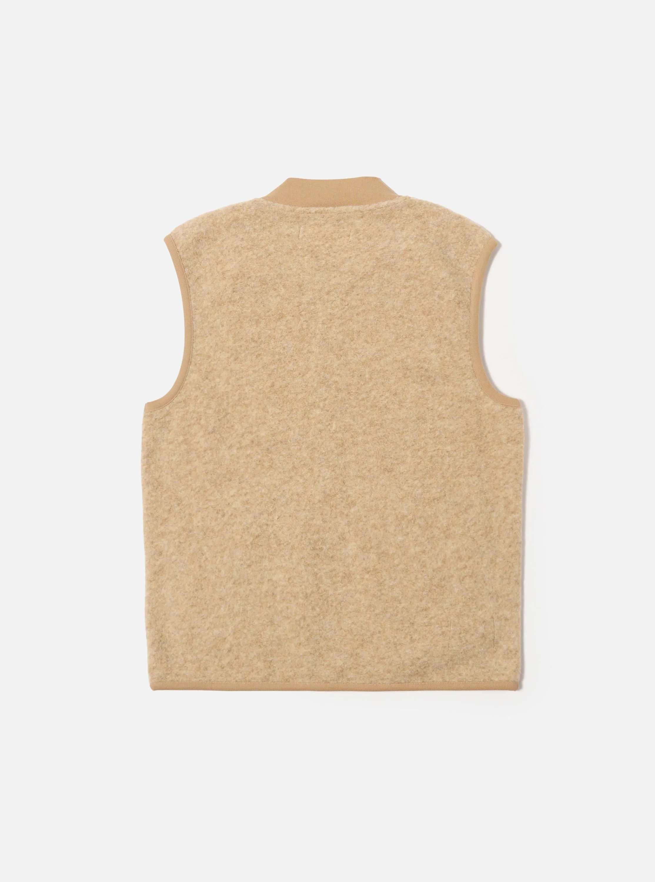 Fawn Wool Fleece Zip Waistcoat sold by Universal Works product image thumbnail 5