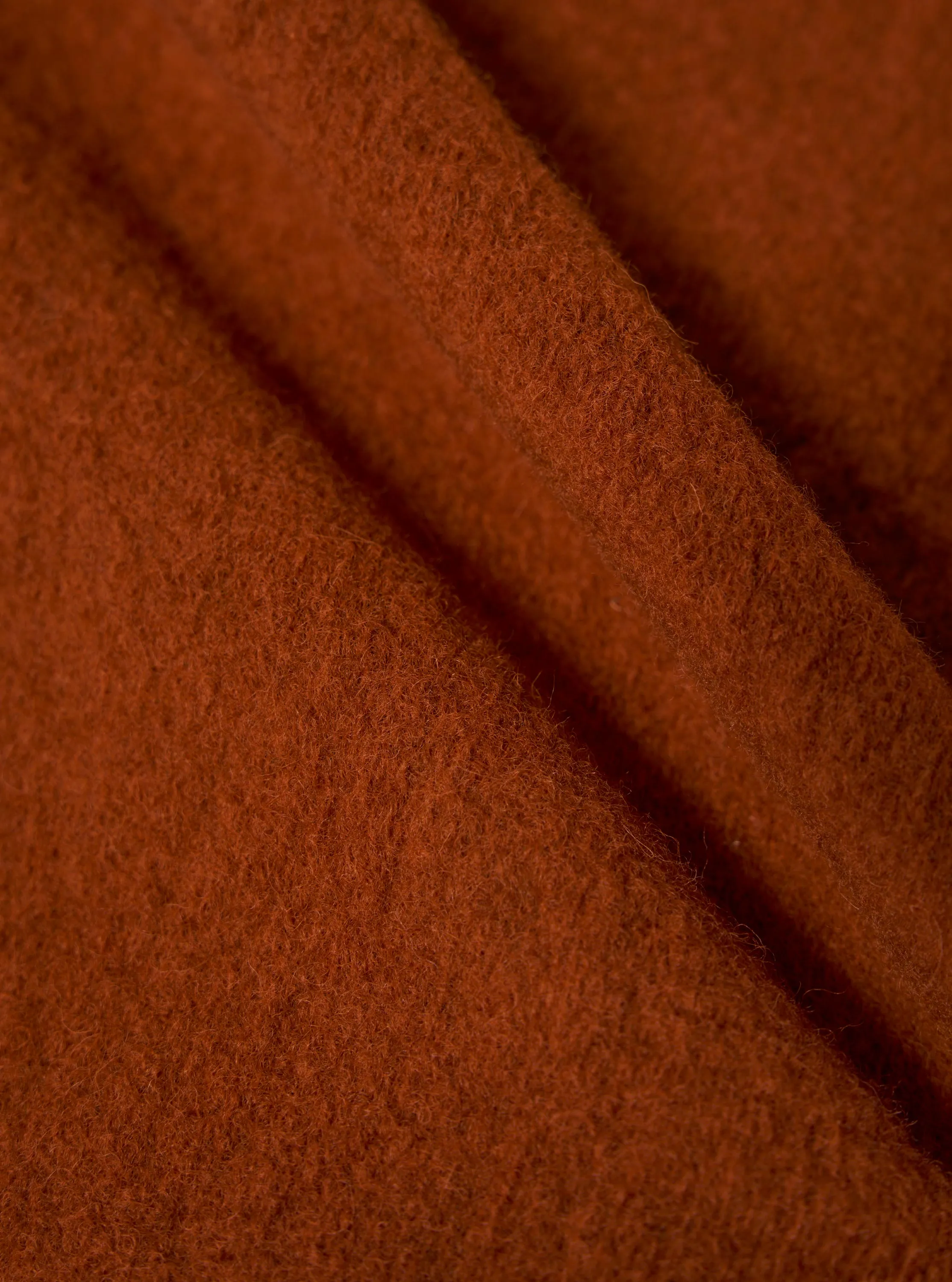 Rust Wool Fleece Zip Waistcoat sold by Universal Works product image thumbnail 4