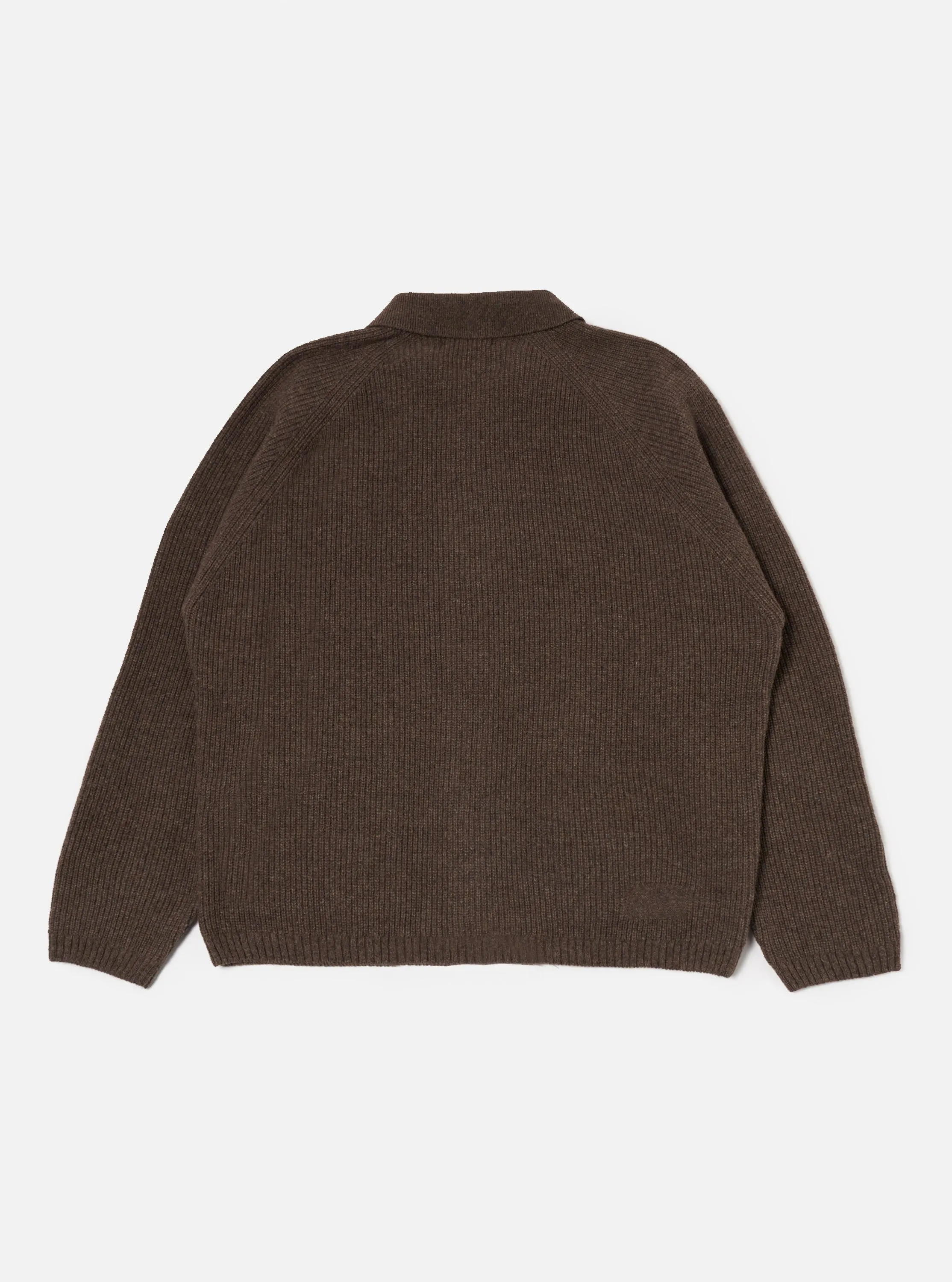 Brown Eco Wool Zip Cardigan sold by Universal Works product image thumbnail 5