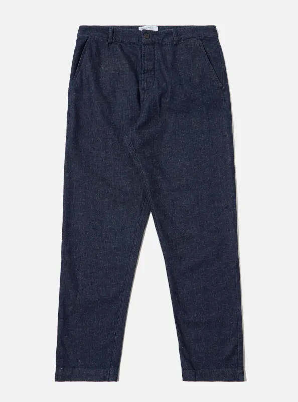 Indigo Future Denim Military Chino sold by Universal Works
