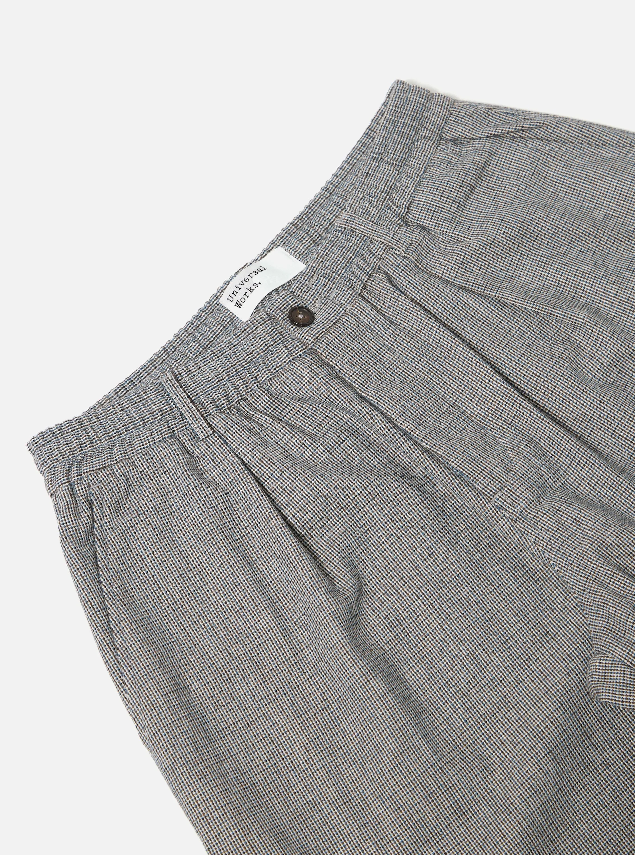 Grey Leon Tweed Pleated Track Pant sold by Universal Works product image thumbnail 5